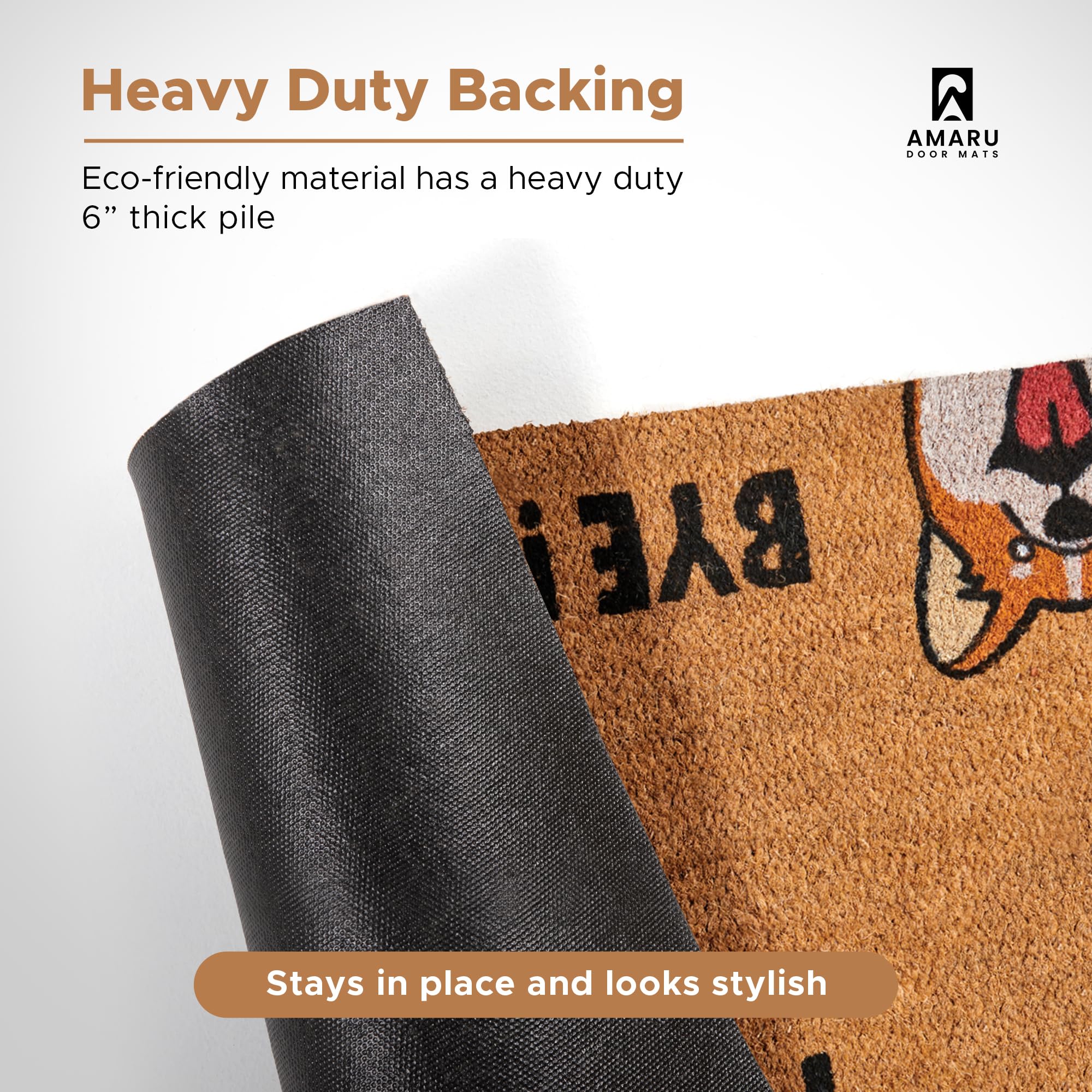 AMARU DOOR MATS packaging shot showing gift-ready presentation benefit