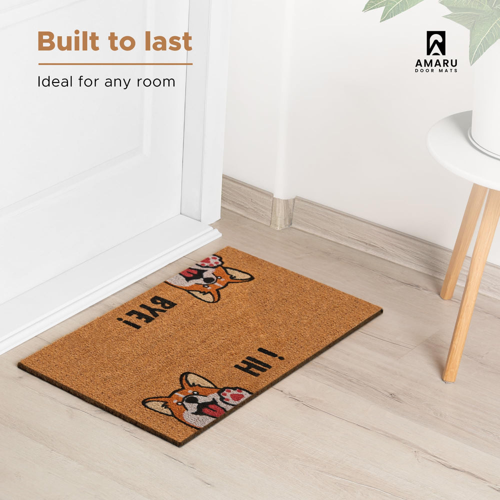 AMARU DOOR MATS size comparison with ruler showing fit for standard doorways benefit