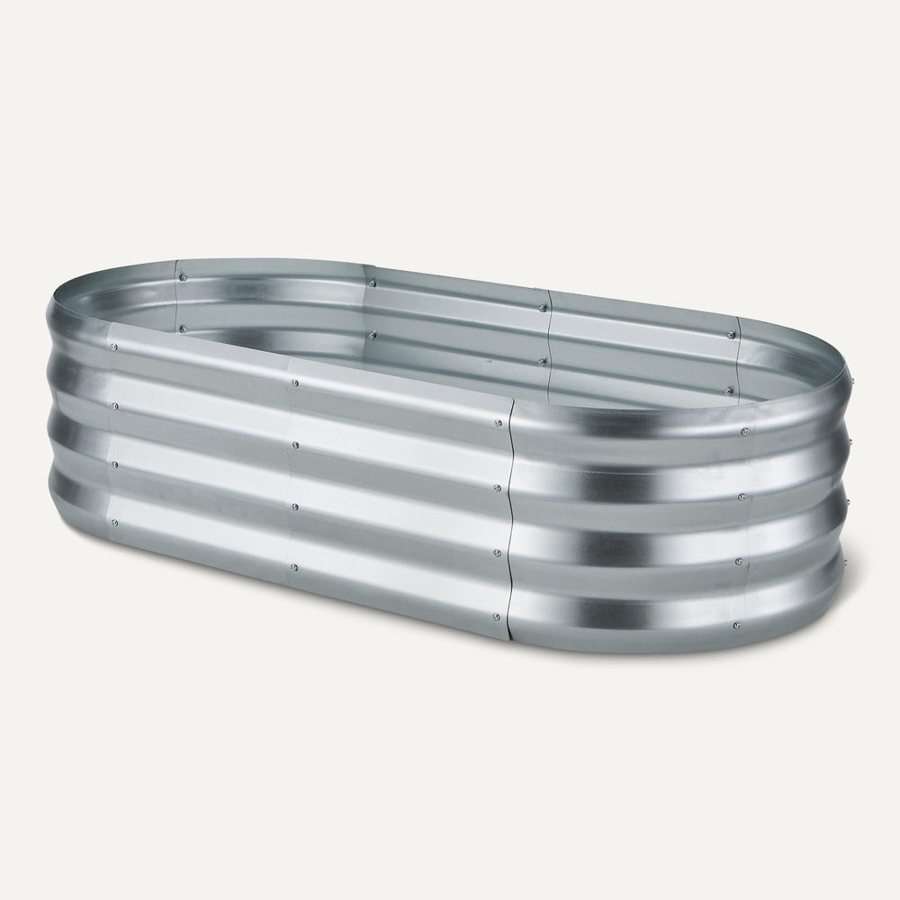 Amazon Basics planter in use with herbs and vegetables illustrating space efficiency