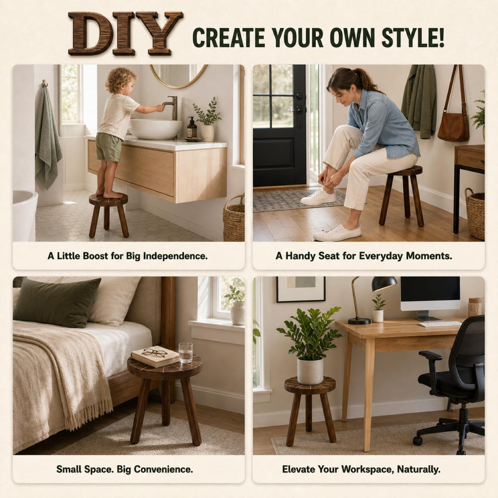 AMVAQKER hand wiping the finished wood surface, easy-clean benefit after watering