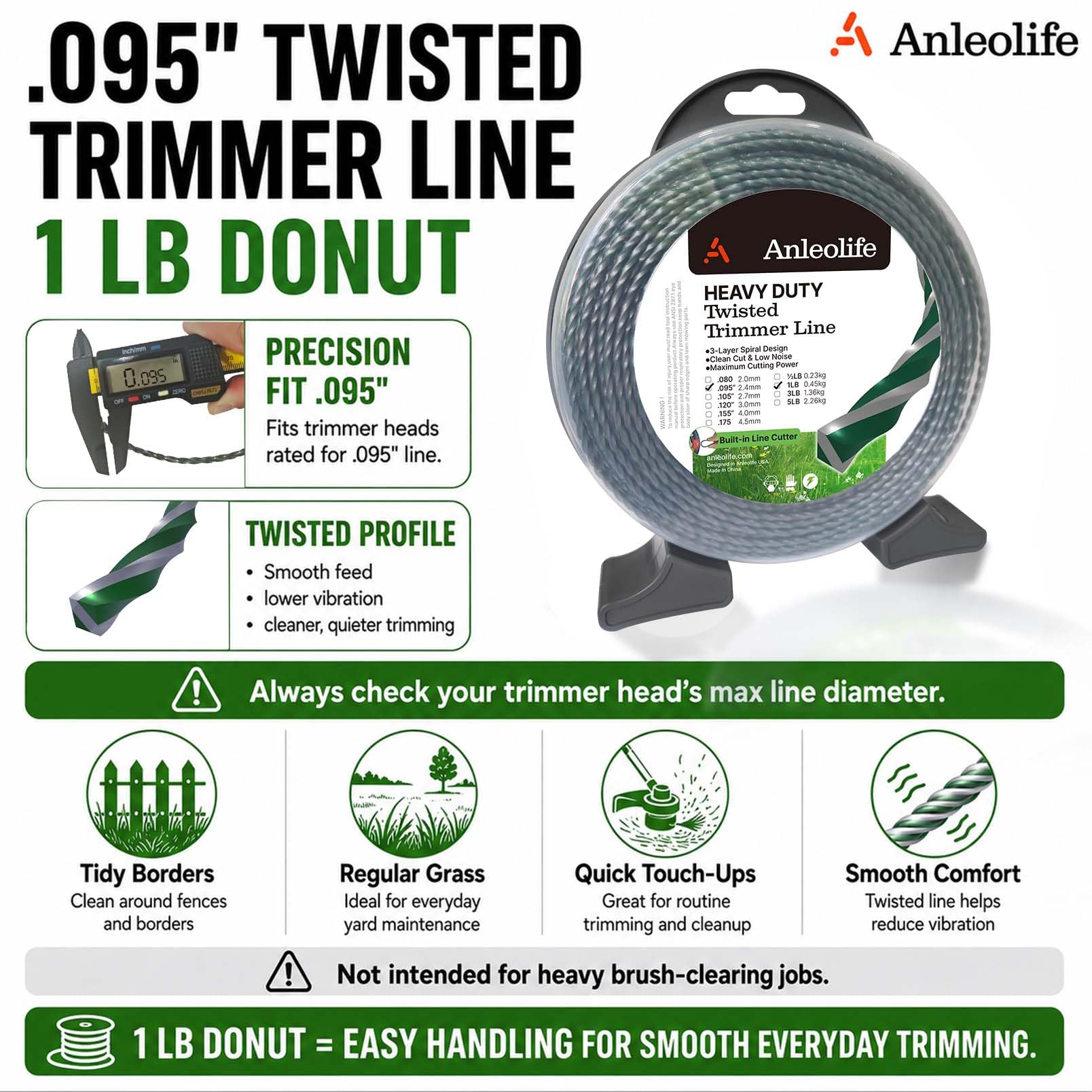 A ANLEOLIFE donut coil top view highlighting compact storage advantage