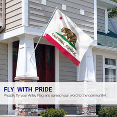 Anley flag canvas header close-up revealing reinforced mounting strength