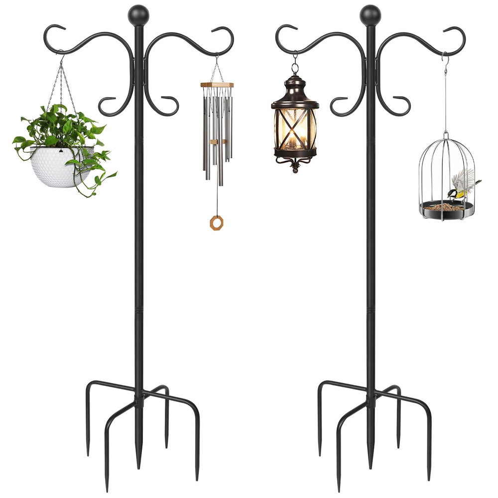 AOMGD double shepherd hooks front view displaying dual hanging options and sturdy design