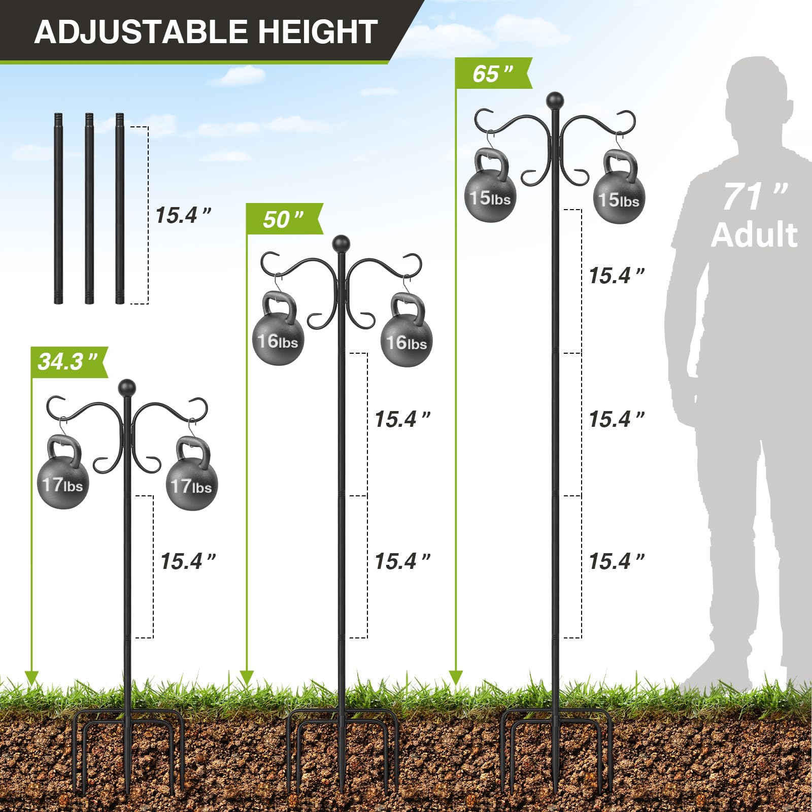 AOMGD close-up of retro double-hook head showing durable steel finish and secure hang