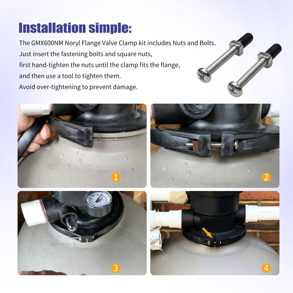 AQBB GMX600NM side profile displaying two-piece design for secure clamp