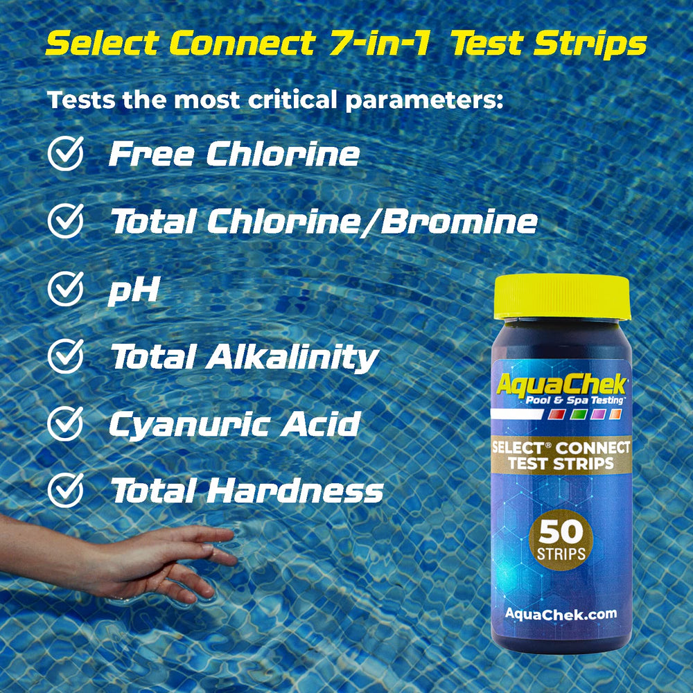 AquaChek color pads detail displaying vivid reactions for accurate readings