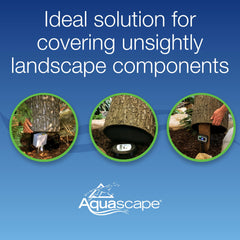 Aquascape stump close-up of textured bark delivering lifelike detail and natural blending