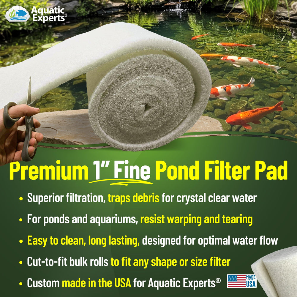 Aquatic Experts close-up of polyester fiber texture highlighting fine debris capture