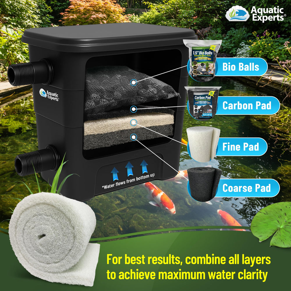 Aquatic Experts product label showing made in USA quality assurance