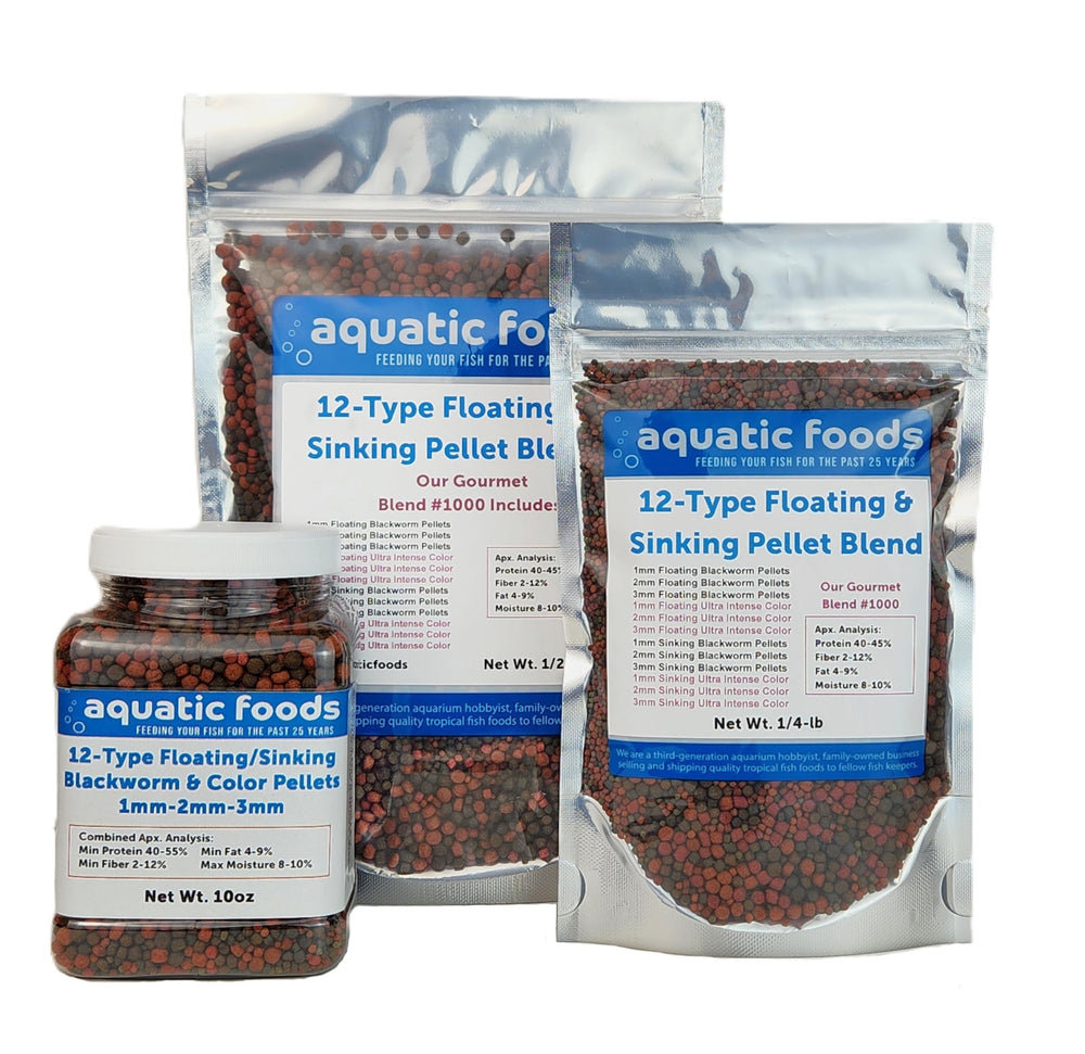 Aquatic Foods Inc. front of bag showing product label and benefits