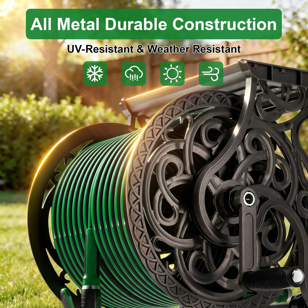 AQUAZILLA ergonomic crank handle detail for comfortable, effortless winding