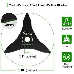 AR-PRO close-up of carbon steel tooth edge, heat-treated for longer life