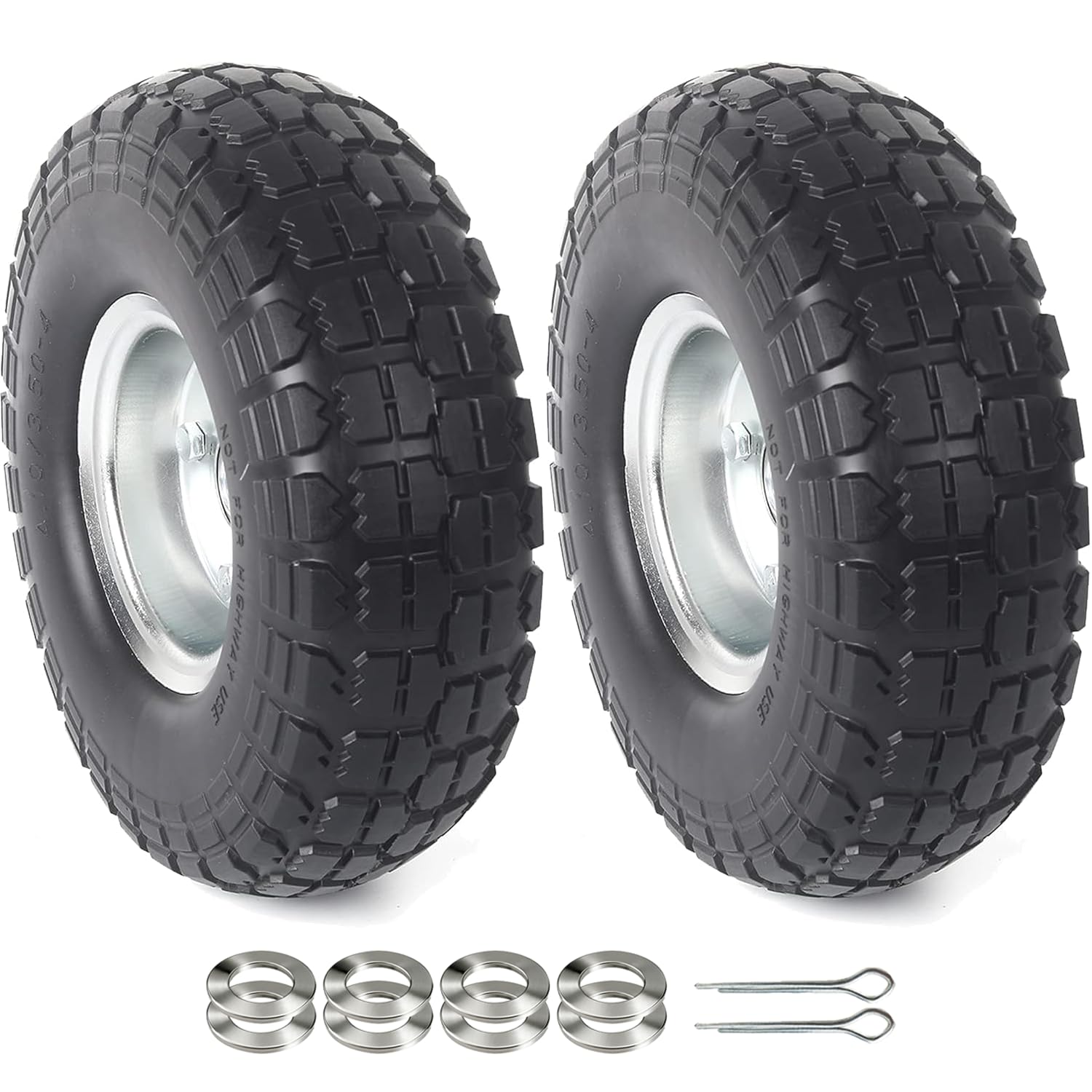 AR-PRO front view assembled wheel showing durable build and instant flat-free benefit