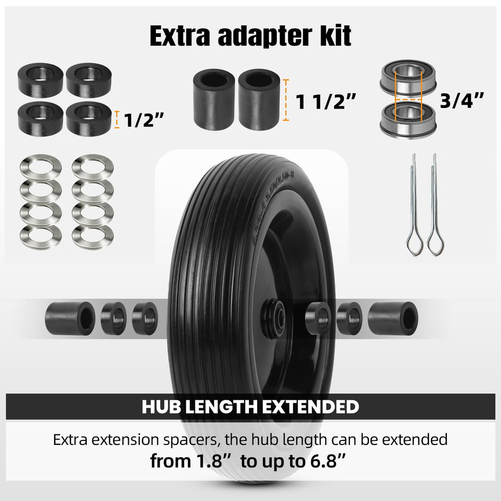AR-PRO wheel beside measuring tape showing size and measurement aid