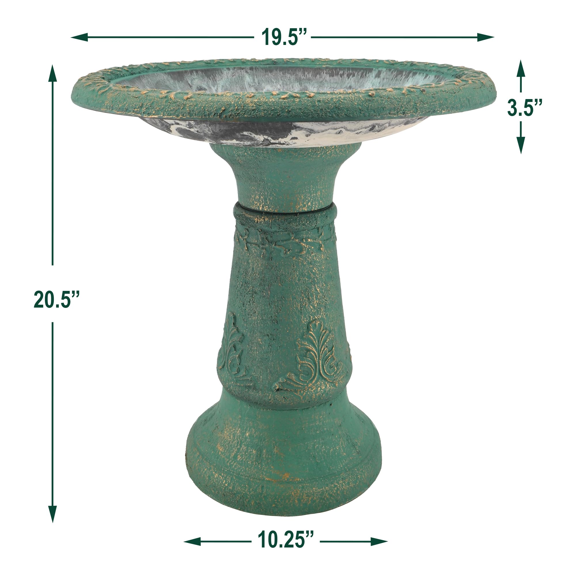 arcadia lifestyle patio setting showing bird bath in garden enhancing outdoor ambiance
