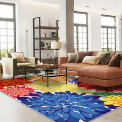 Arenarug close-up of rug weave showing waterproof texture and easy-clean benefit