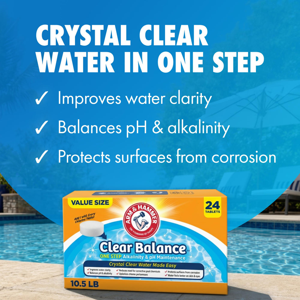 ARM & HAMMER tablet texture close-up highlighting pre-measured convenience