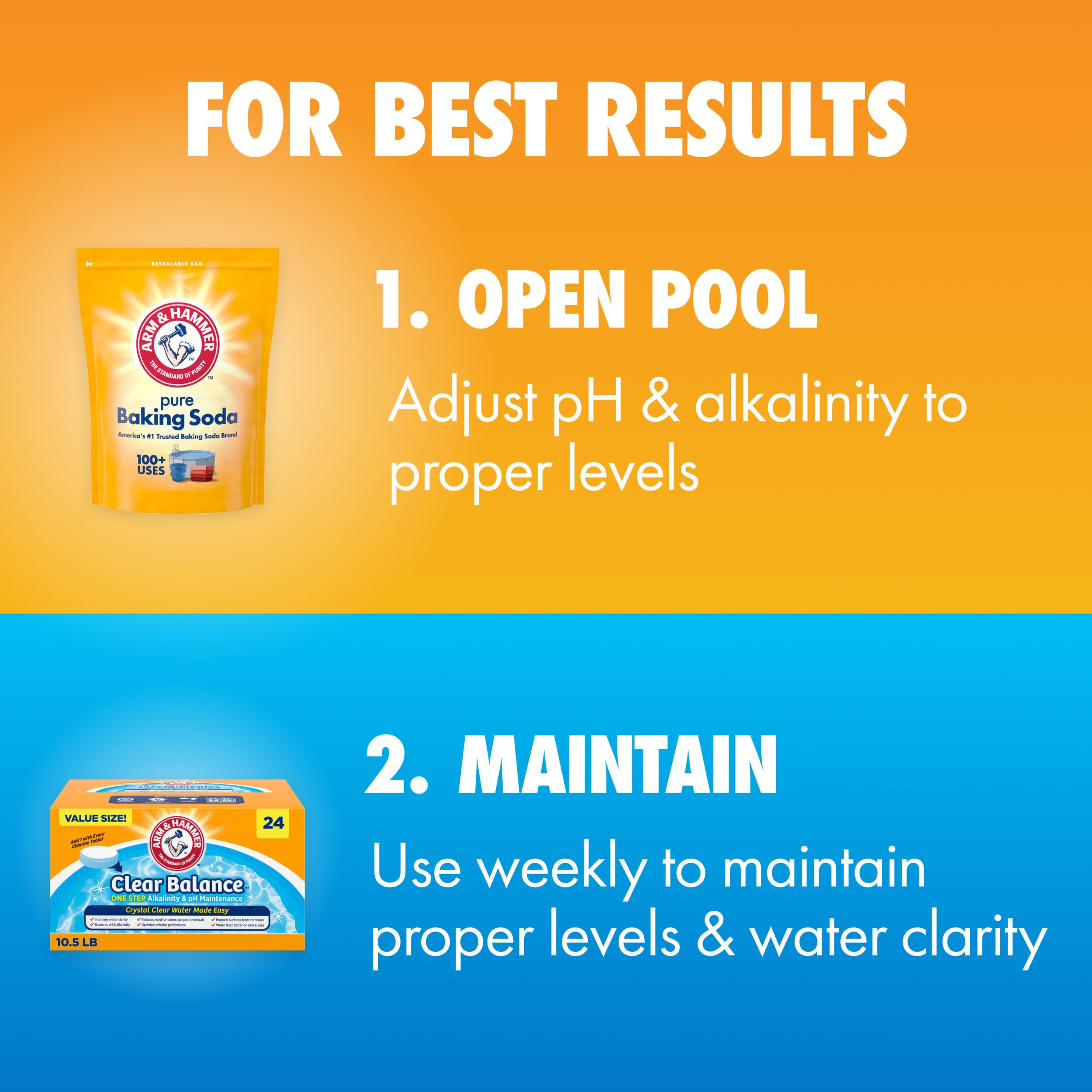 ARM & HAMMER tablet next to ruler displaying compact size and ease