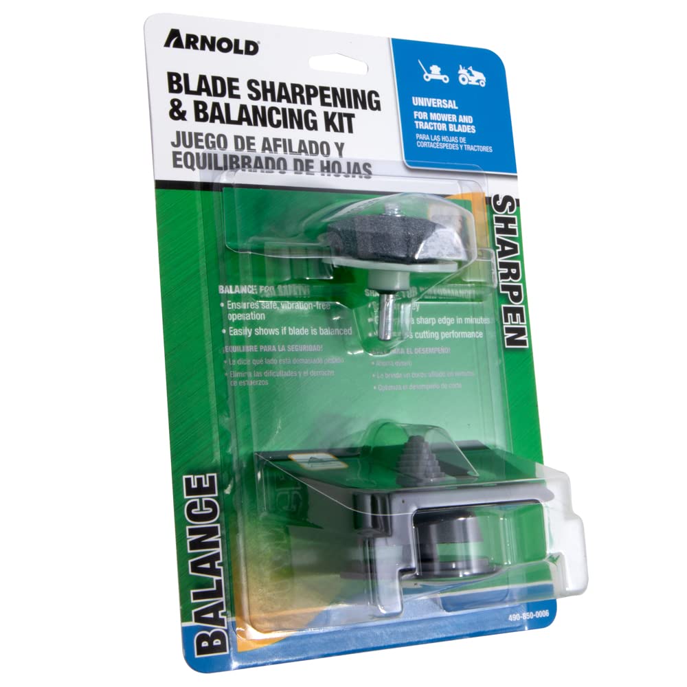 Arnold sharpener mounted in drill demonstrating fast, drill-powered sharpening