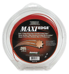 Arnold Maxi-Edge front packaging showing 200-foot commercial trimmer line and refill benefits