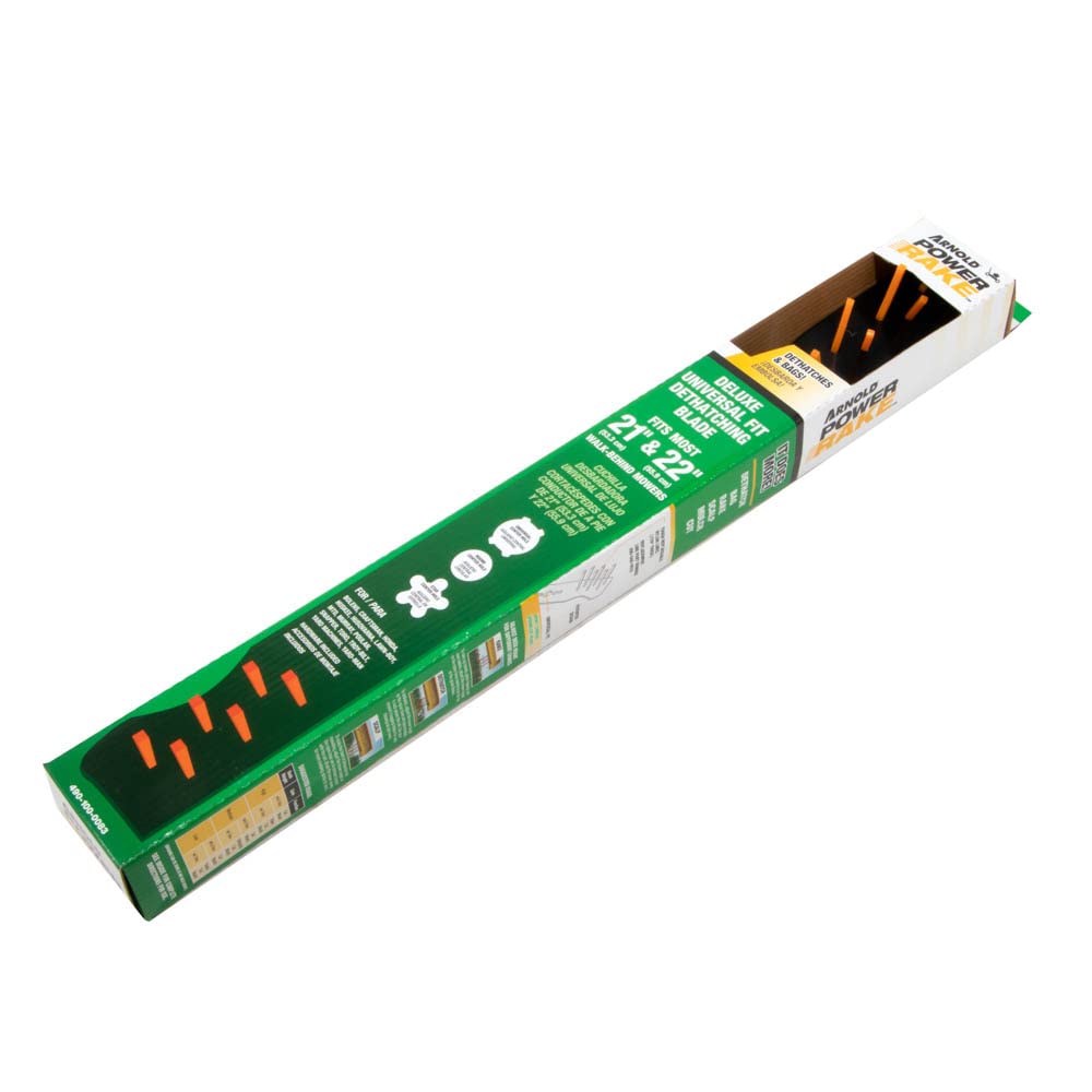 Arnold blade beside ruler showing 21–22 inch scale for correct sizing