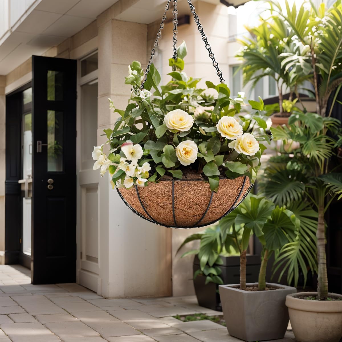 ArtFamy in use on balcony railing displaying space-saving planting