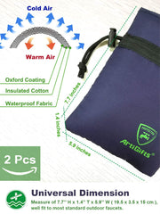 ArtiGifts close-up of waterproof polyester fabric repelling moisture