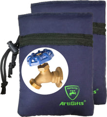 ArtiGifts front view of Mazarine Blue cover showing fit and color