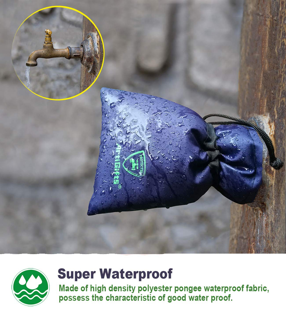 ArtiGifts installed on outdoor faucet blocking wind and snow