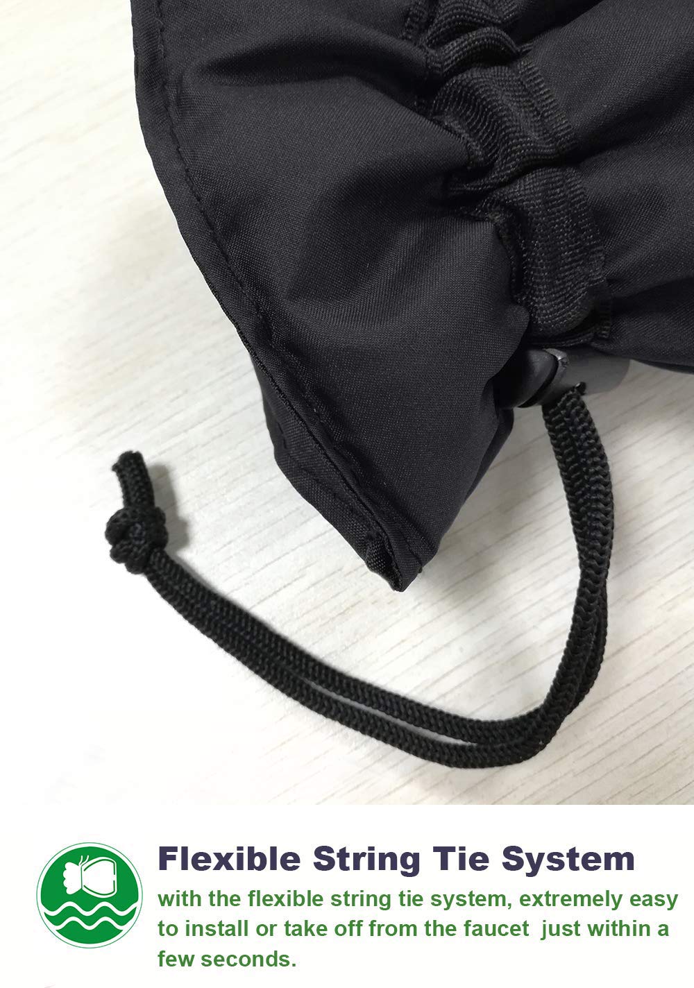 ArtiGifts string tie system close-up for quick secure fastening
