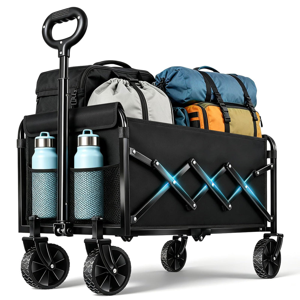 ARTIST'S DREAM front view showing full wagon and easy access benefit