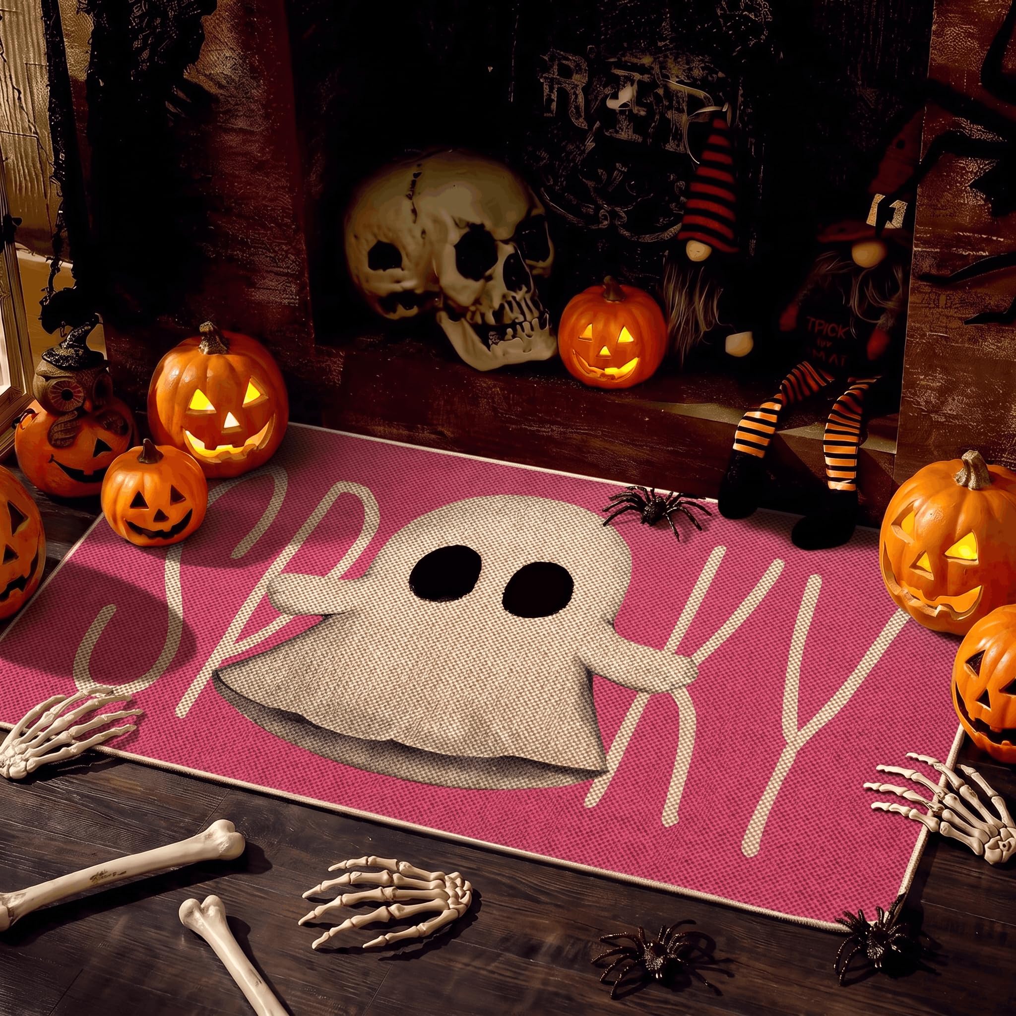 Artoid Mode pink ghost front view showing playful print and welcome effect
