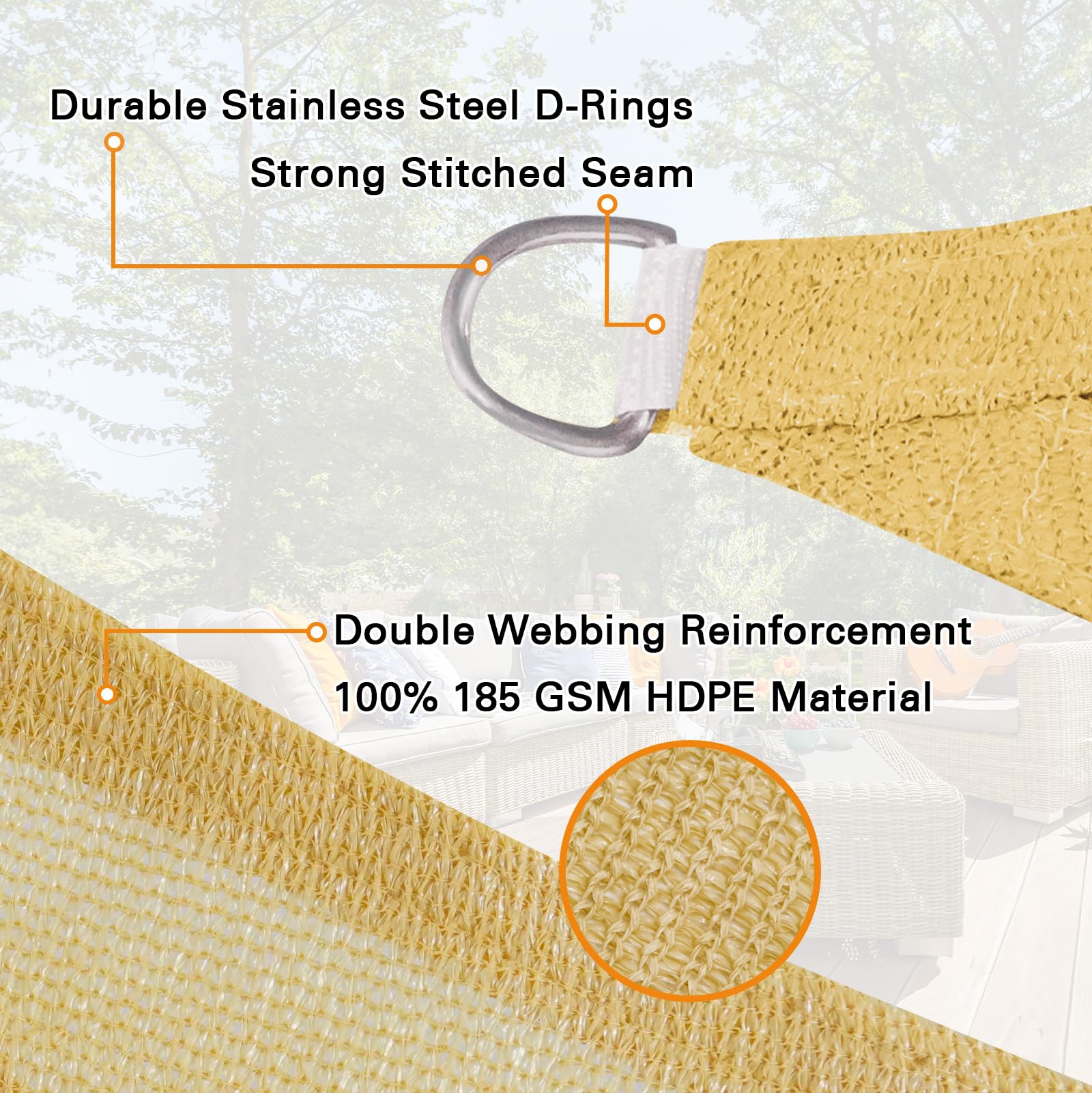 Artpuch reinforced edge seam detail for durable long-lasting strength