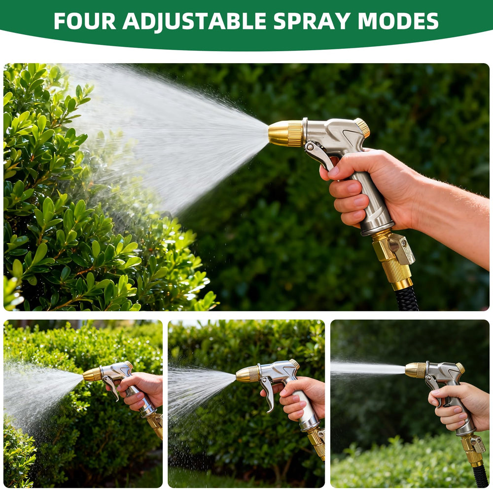 Arxive nozzle spraying multiple patterns on plants for versatile cleaning and watering