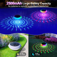 Askyli night pool scene floating lights creating vibrant party atmosphere