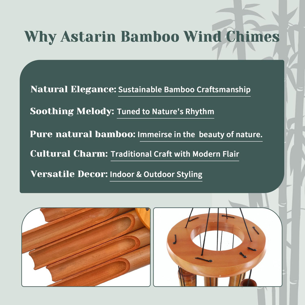 ASTARIN bamboo tubes close-up highlighting natural grain and warm tone benefit