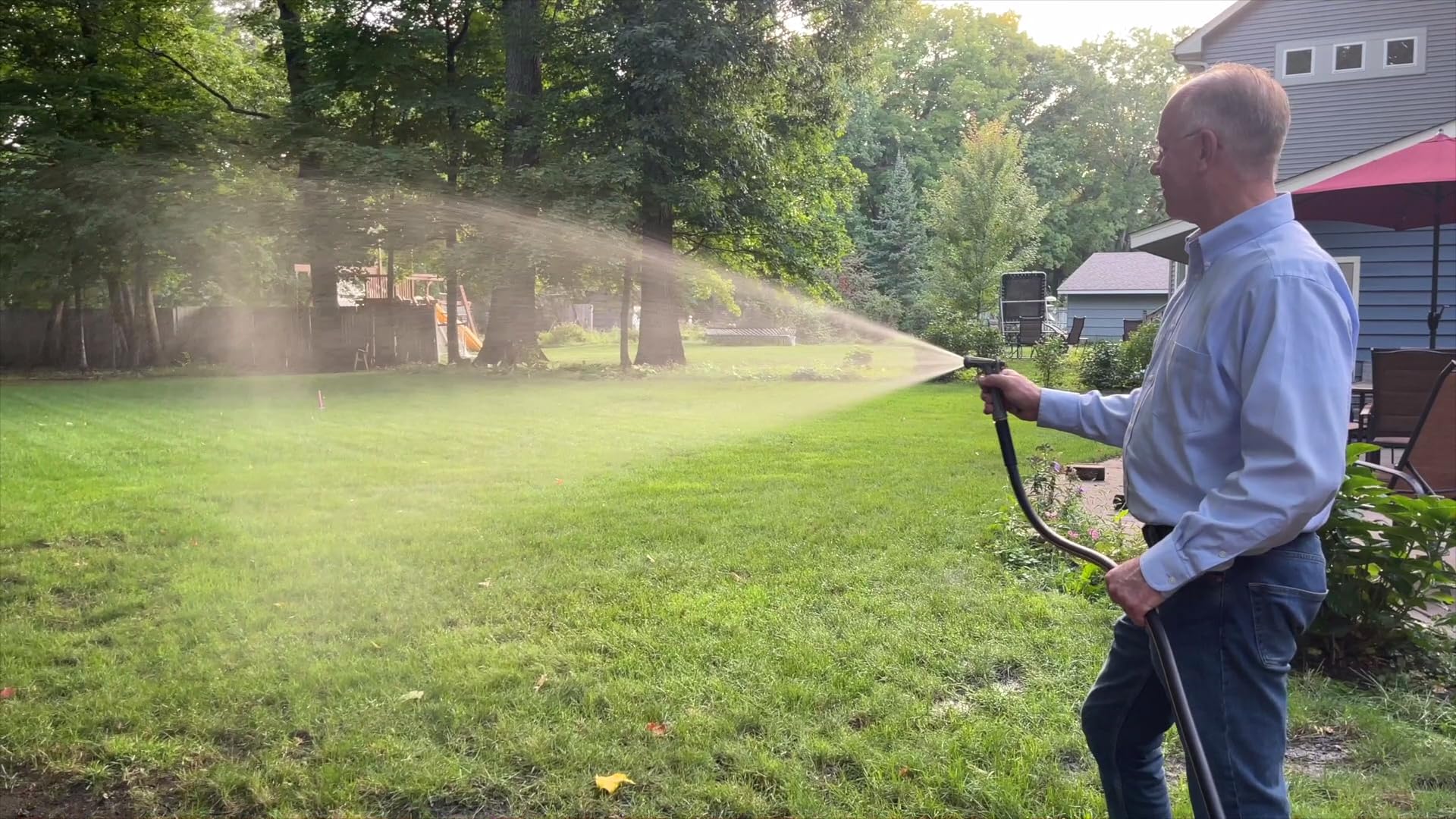Atlantic attached to sprinkler demonstrating straightforward setup