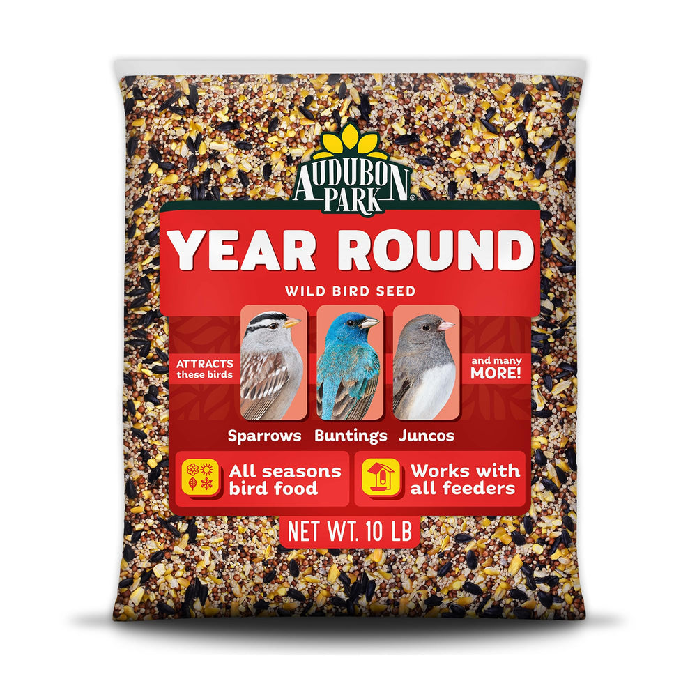 Audubon Park front packaging showing 10 lb bag and clear product benefit