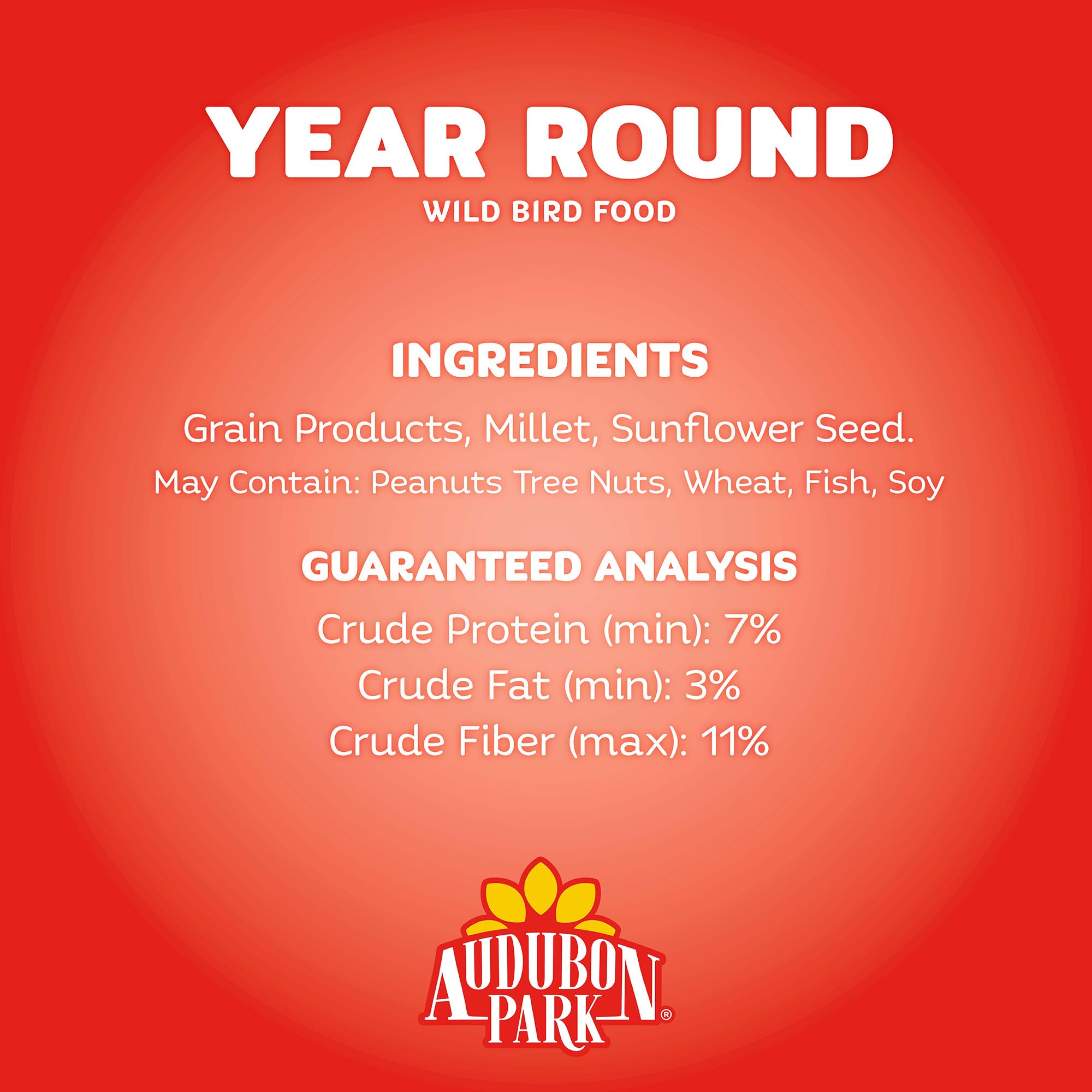 Audubon Park nutrition label close-up showing ingredient transparency