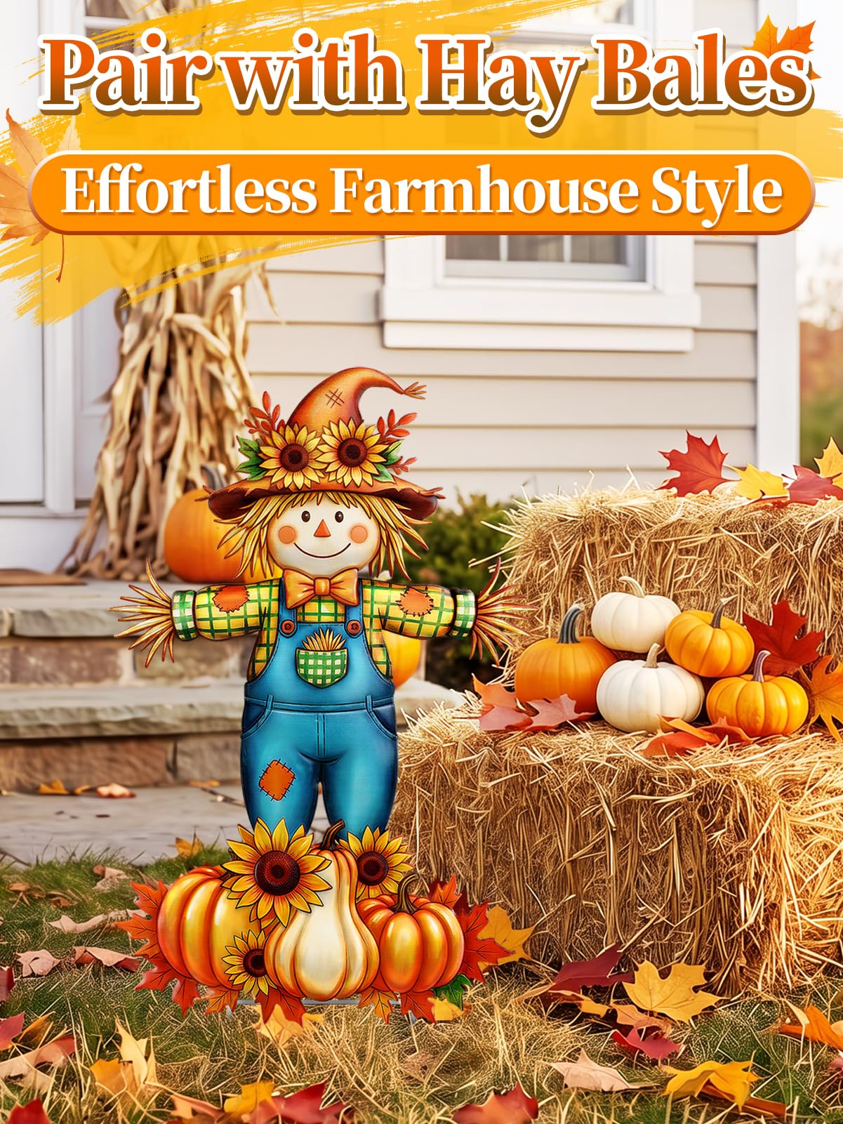 Aulock close-up 3D embossed texture highlighting detailed sunflowers and pumpkins