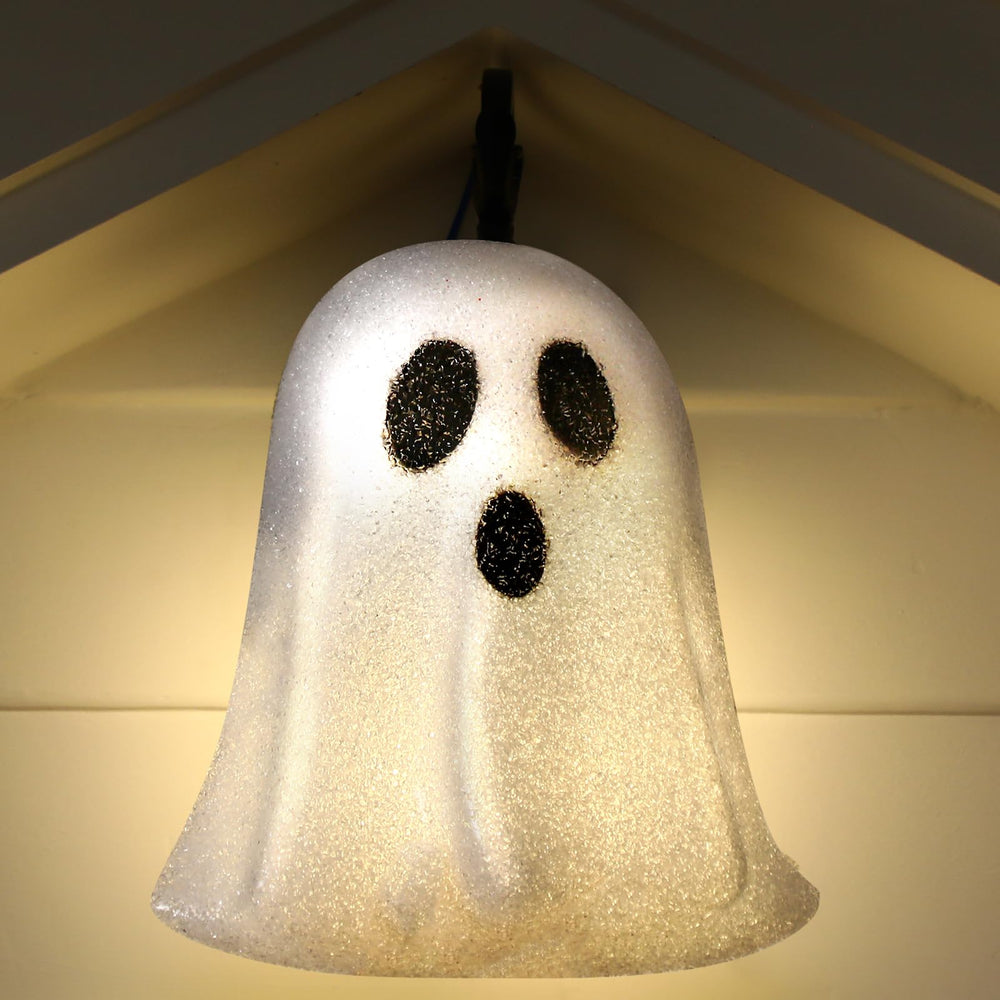 Aurelema ghost porch light front view showing spooky face and glow benefit