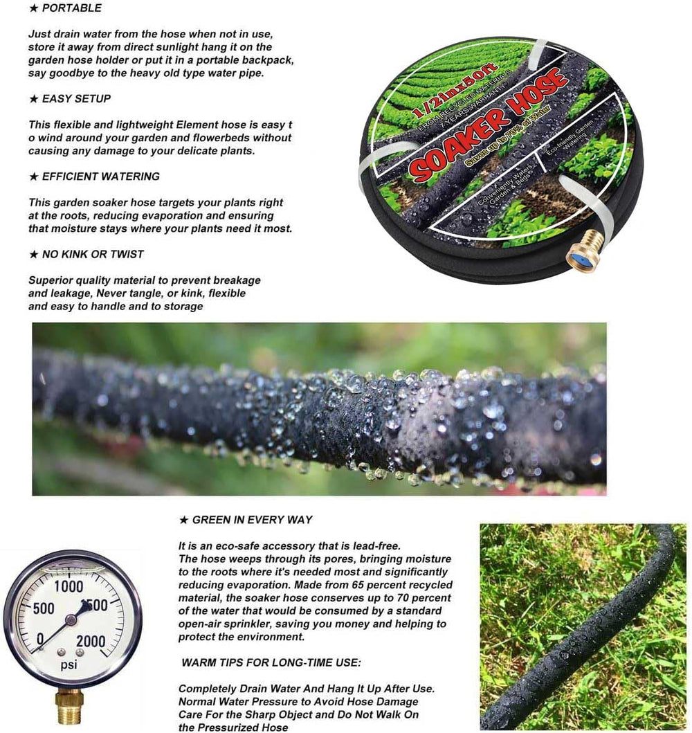 Aurssa hose under mulch demonstrating reduced evaporation benefit