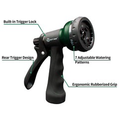AUTOMAN nozzle close-up of spray face highlighting seven patterns