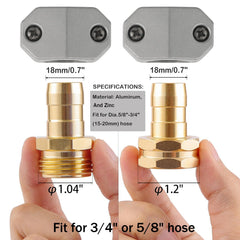 AuySier close-up of aluminum connector threads for secure, leak-free joins