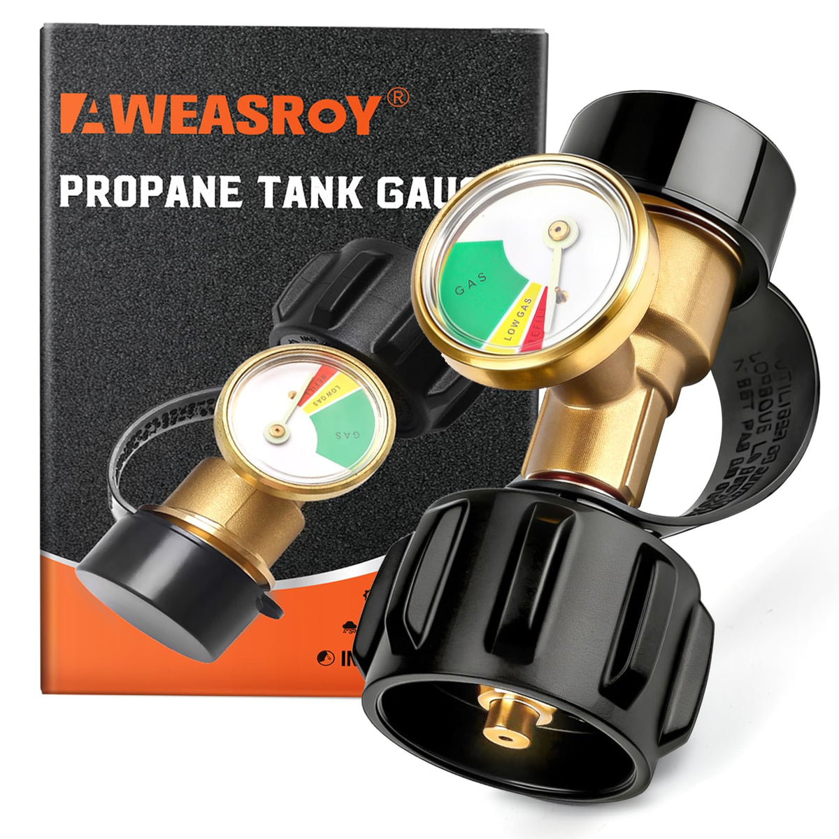 AWEASROY front view gauge showing clear level display and quick glance benefit