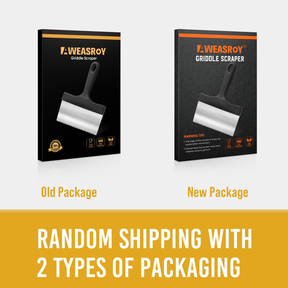 AWEASROY product packaging showing included scraper and ready-to-ship condition