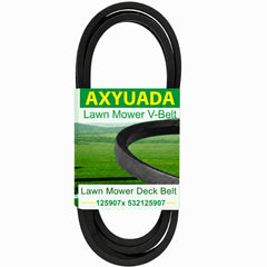 Axyuada front packaging showing replacement belt and fitment details for quick identification