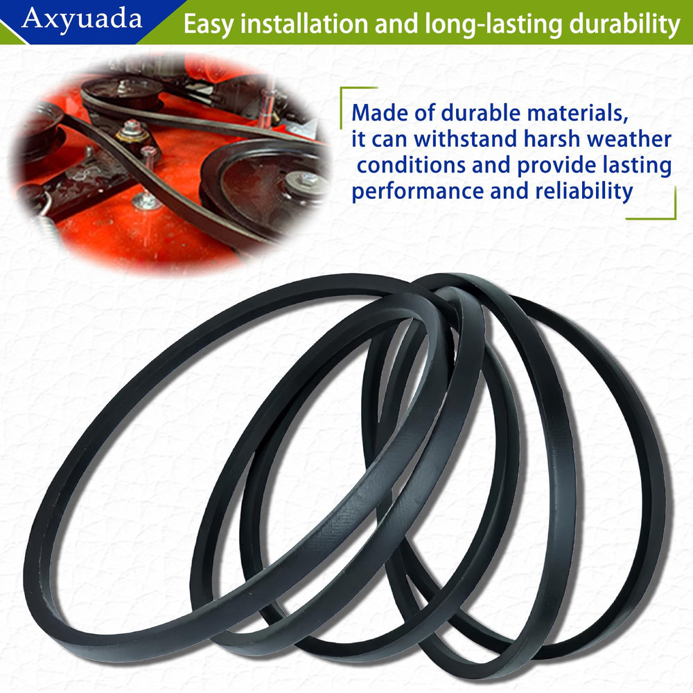 Axyuada label close-up with part numbers proving compatibility with Craftsman and Poulan