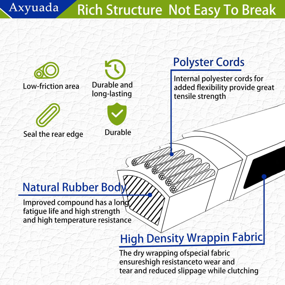 Axyuada label image showing OEM cross-reference numbers for correct replacement