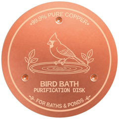 Azomabox copper disc front view showing smooth plate and benefit of cleaner water